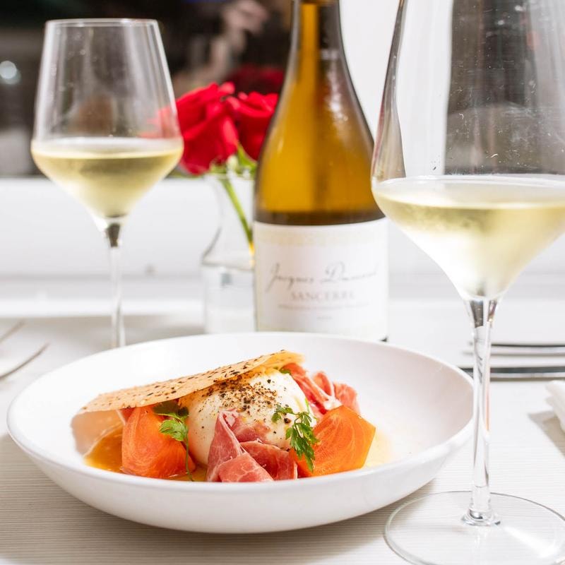 Beautifully plated coastal seafood dish